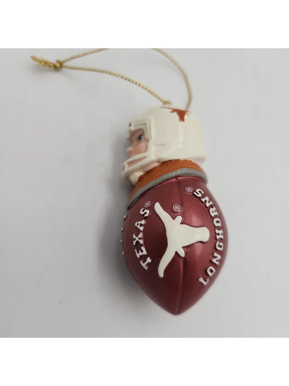 Texas Longhorns Christmas Ornament Football 3"